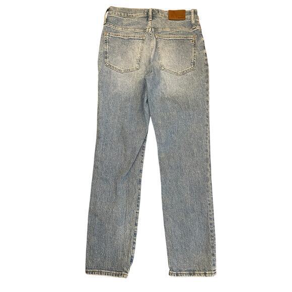 Madewell Women 26 The Perfect Vintage Jean High Waisted‎ Straight Leg 90s Blue - Picture 7 of 11